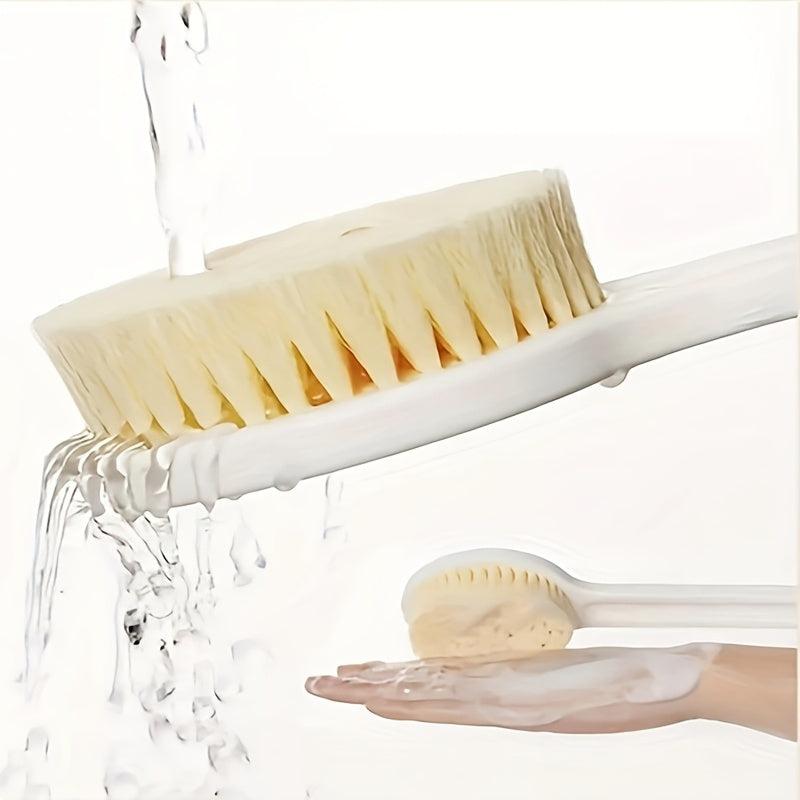 Adult Long Handled Shower Brush, Soft Hair for Bath Towel, Body Rubbing