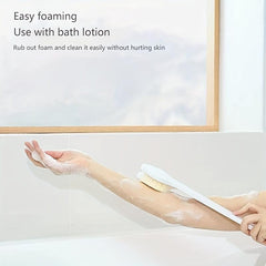Adult Long Handled Shower Brush, Soft Hair for Bath Towel, Body Rubbing