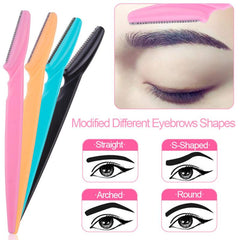 10pcs Eyebrow Trimmer Eyebrow Razor Shaver Blade Eye Brow Shaper Face Razor