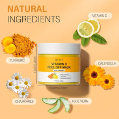 Vitamin C Peel Off Face Mask with Turmeric - Deep Cleansing