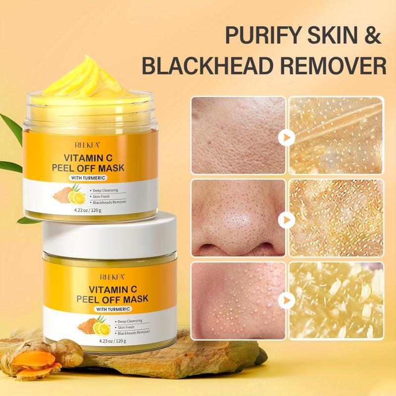Vitamin C Peel Off Face Mask with Turmeric - Deep Cleansing