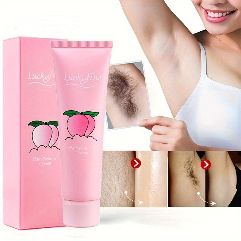 Honey Peach Body Hair Removal Cream - Gentle and Non-Irritating