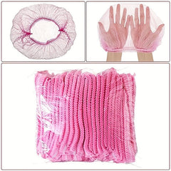 98pcs Disposable Shower Caps Waterproof Elastic Bath Cap