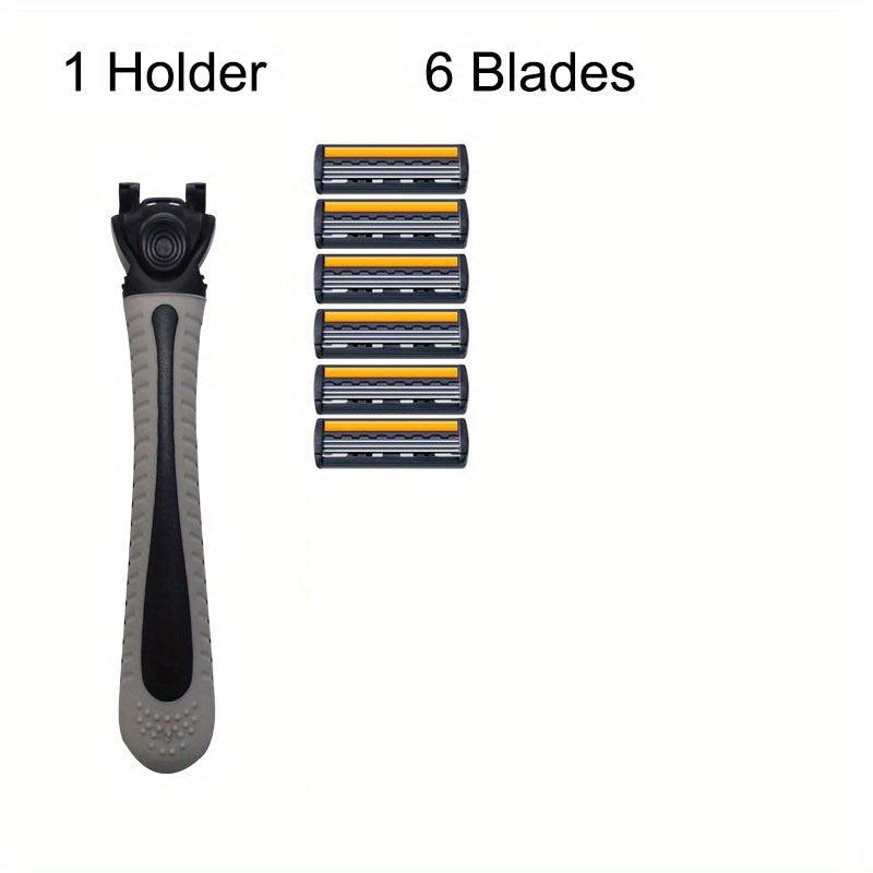 Classic Safety Razor Set Stainless Steel Skin Guard Holder and Blades