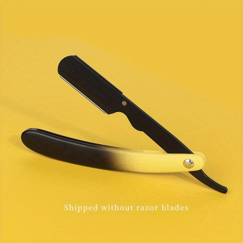 Gradient Foldable Hair Blade Barber Straight Razor For Men