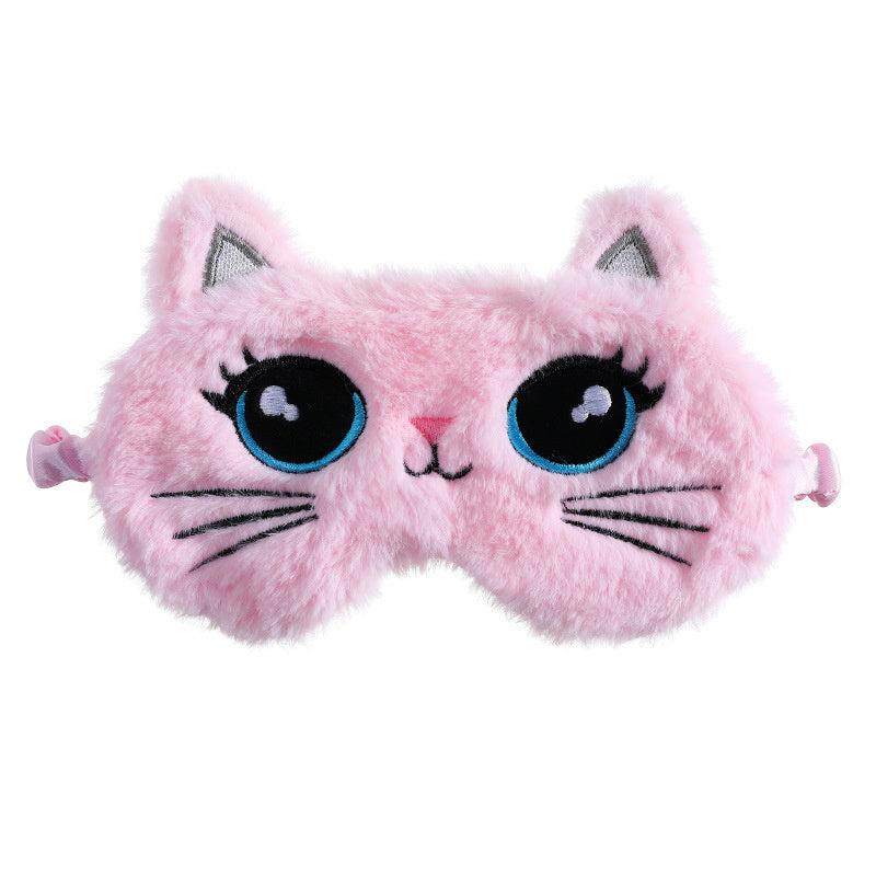 Cat Plush Eye Mask for Sleep and Relaxation