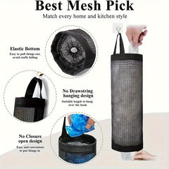 Garbage Bag Storage Wall Hanging Organizer Convenient Extraction Durable
