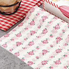 10pcs Printed Food Packaging Wax Paper Snack Pad for Baking