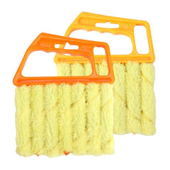 Mini Blinds Cleaning Brush with 7 Removable Microfiber Sleeves
