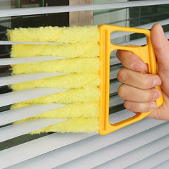 Mini Blinds Cleaning Brush with 7 Removable Microfiber Sleeves