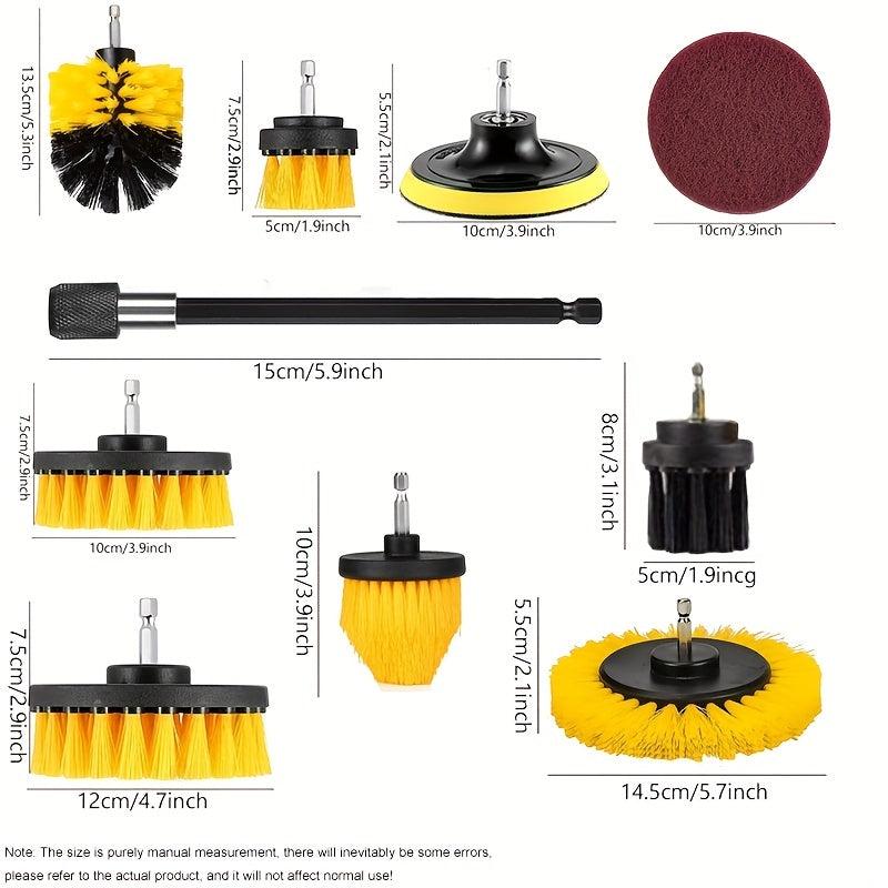 6pcs Drill Brush Set Car Detailing Cleaning Kit Household Tool