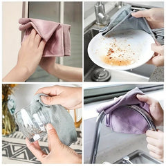 5pcs Miracle Cleaning Cloths Streak-Free & Reusable