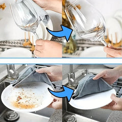 5pcs Miracle Cleaning Cloths Streak-Free & Reusable