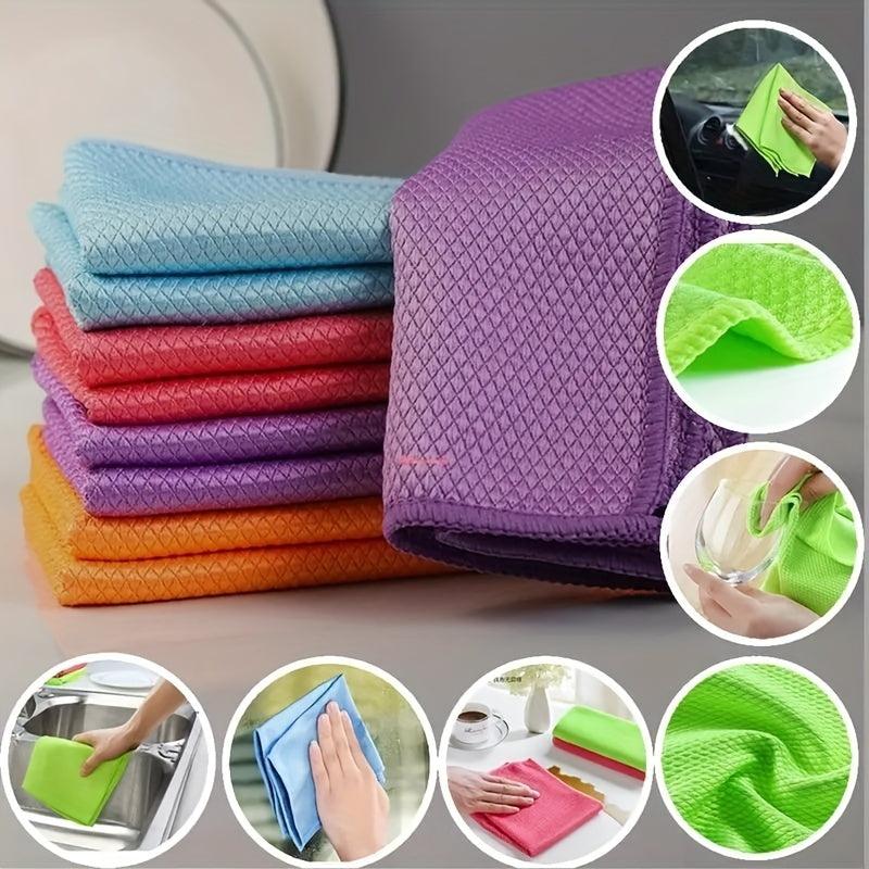 5pcs Miracle Cleaning Cloths Streak-Free & Reusable