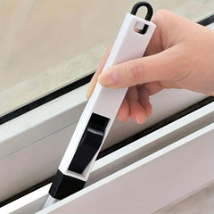 2-in-1 Groove Cleaning Brush & Dustpan Handheld Multifunctional Crevice Brush