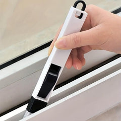2-in-1 Groove Cleaning Brush & Dustpan Handheld Multifunctional Crevice Brush