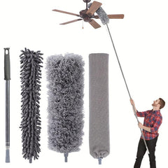 4-Piece Set Extendable Duster Sweep Ceiling Duster