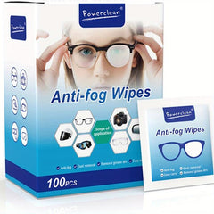 100pcs Eyeglass Cleaner Lens Wipes Non Scratching Non Streaking Anti-fog