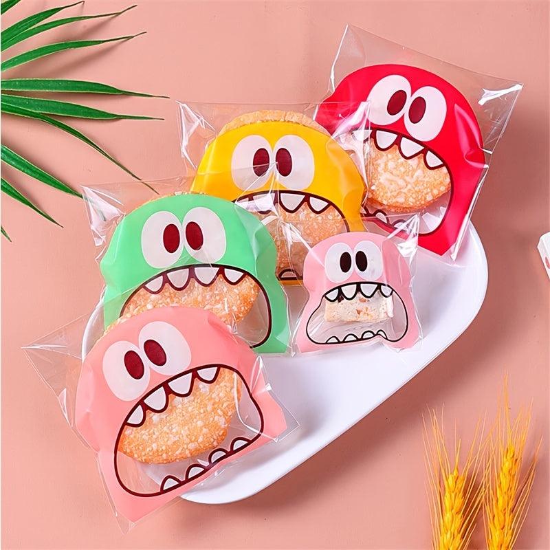 50pcs Self Adhesive Clear Plastic Treat Bags 3.93x3.93inch