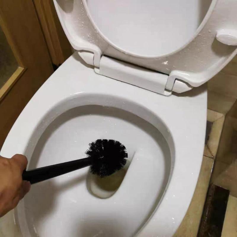 Toilet Brush With Holder Set Long Handle Flexible Toilet Bowl Cleaning Brush