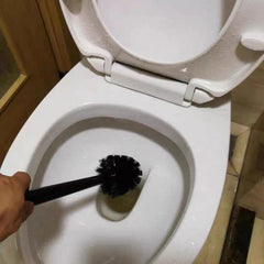 Toilet Brush With Holder Set Long Handle Flexible Toilet Bowl Cleaning Brush