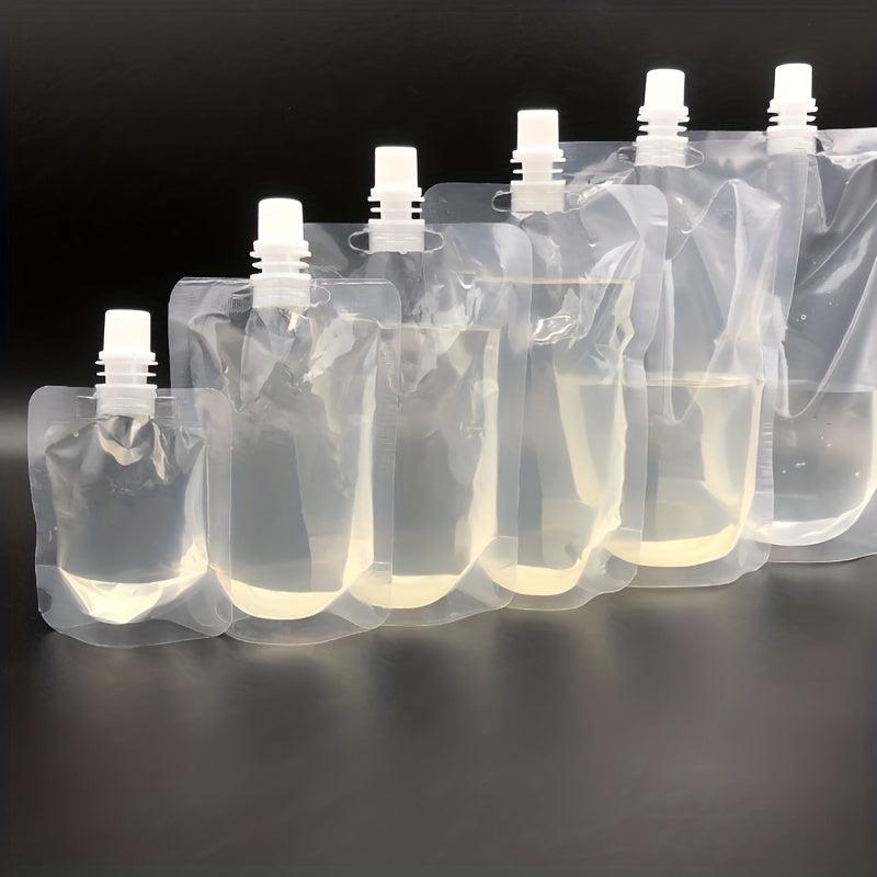 10pcs Self-standing Beverage Bag Soy Milk Tea Jelly Liquid Pouch