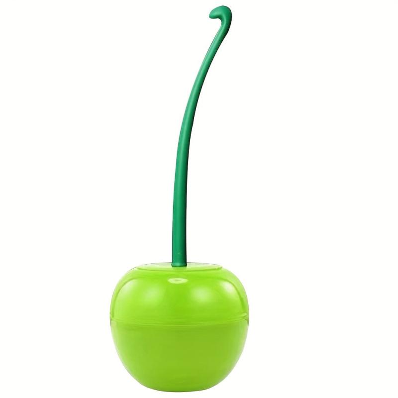 Cherry Toilet Brush Holder Set Bathroom Long Handle Cleaner Cleaning Brush