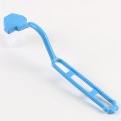 Toilet Rim Edge Brush Curved Handle Cleaning Brush Scrubber Corner Brush