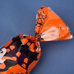 50pcs Halloween Treat Bags 4 Styles Candy Gift Food Bag Tote Bag Children's Holi