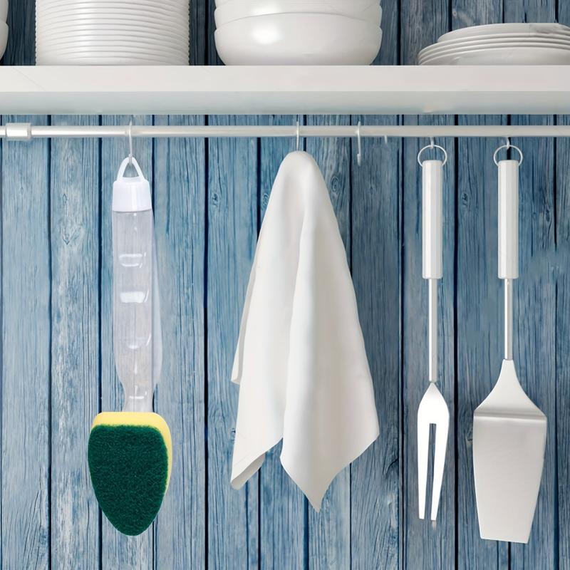 8pcs Dishwand Refill Replacement Heads Sponge Brush Dish Scrubber Pads