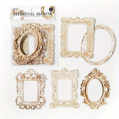 10sheets Retro Mirror Photo Frame Background Craft Paper Washi Tape