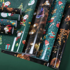 5pcs Christmas Gift Wrapping Paper with Christmas Tree Elk Design