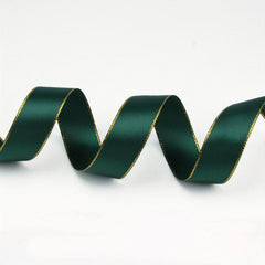 9m Double Sided Golden Edge Ribbon Flower Gift Wrapping