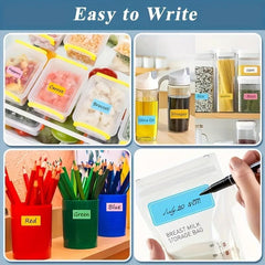 Waterproof Sorting Storage Self-Adhesive Labels 60 Stickers 10 Sheets