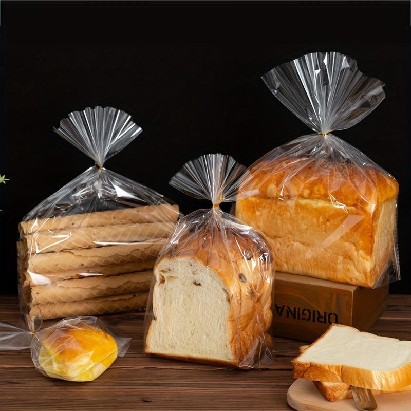 50pcs Clear Treat Goodie Bags with Twist Ties for Party Favor Candy