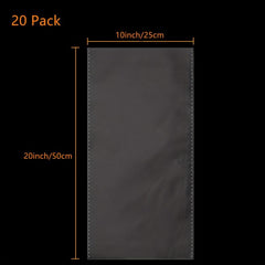 20pcs Large Clear Cellophane Bags For Baskets Halloween Christmas