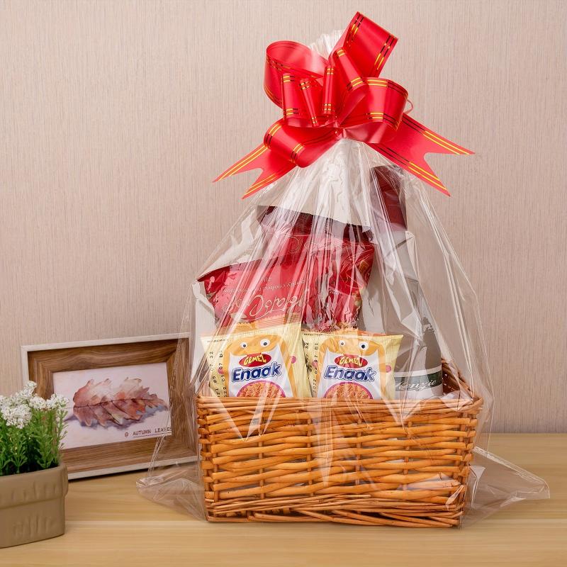 20pcs Large Clear Cellophane Bags For Baskets Halloween Christmas