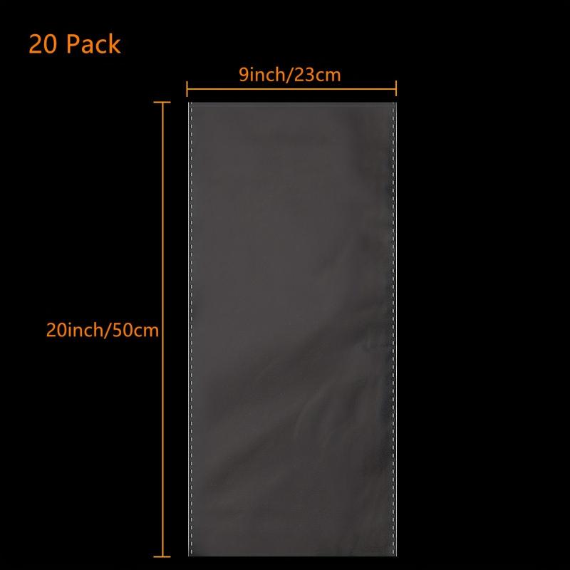 20pcs Large Clear Cellophane Bags For Baskets Halloween Christmas
