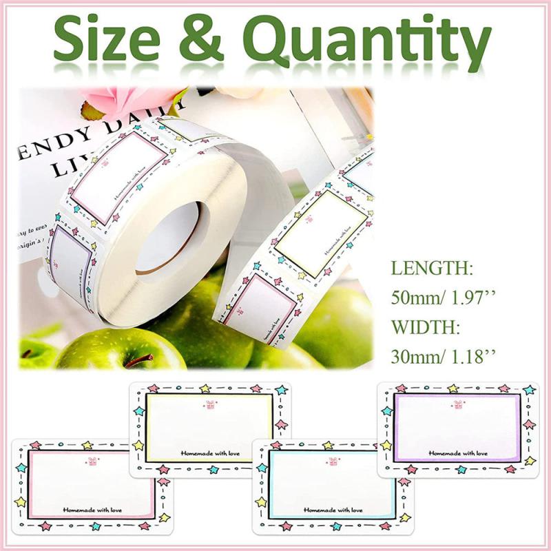 Gift Packaging Blank Labels 500pcs Writable Stickers