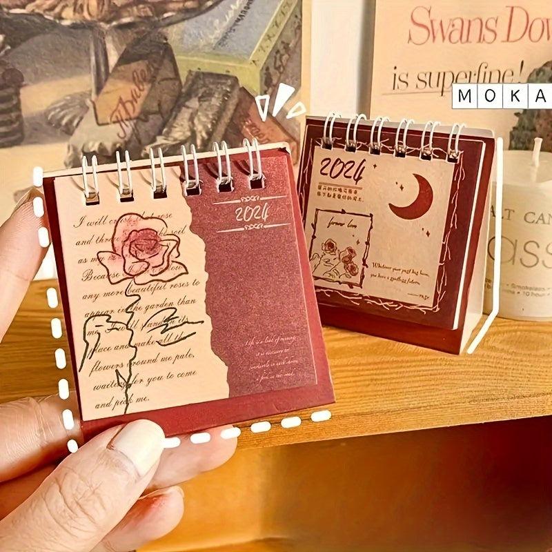 Mini Desk Calendar Desktop Decoration Card Student Small Desk Calendar