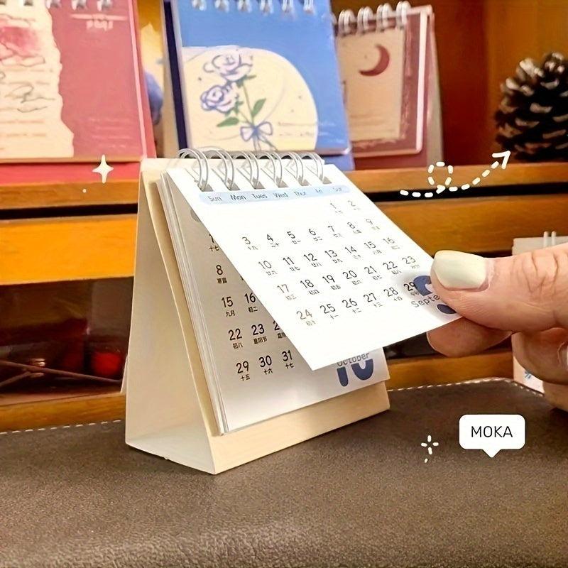 Mini Desk Calendar Desktop Decoration Card Student Small Desk Calendar