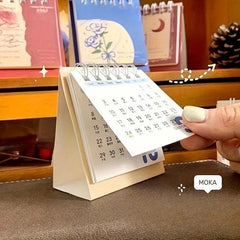 Mini Desk Calendar Desktop Decoration Card Student Small Desk Calendar