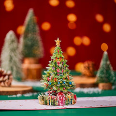 1pc Merry Christmas Pop Up Card Christmas Tree 3D Greeting Card