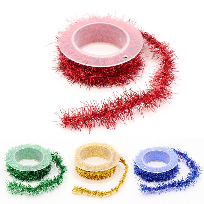 86 Cm Christmas Tinsel Ribbon Metallic Garland Glitter Tinsel Ribbon