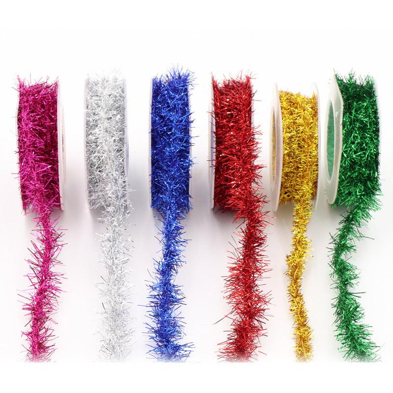 86 Cm Christmas Tinsel Ribbon Metallic Garland Glitter Tinsel Ribbon