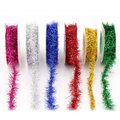 86 Cm Christmas Tinsel Ribbon Metallic Garland Glitter Tinsel Ribbon