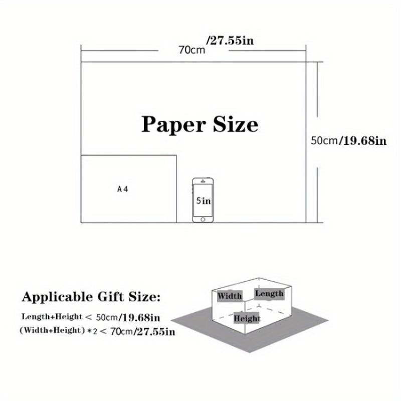 3pcs Festive Gift Wrapping Paper for Christmas & Birthdays Tissue Paper Supplies