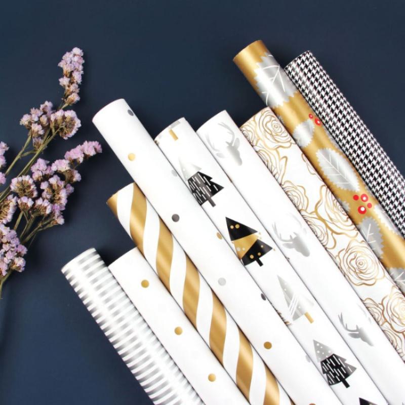 3pcs Festive Gift Wrapping Paper for Christmas & Birthdays Tissue Paper Supplies