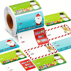 500pcs Christmas Labels Santa Claus Stickers Self adhesive Xmas Gift Decor
