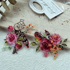 40 Retro Feather Stickers for DIY Decoration of Journals Scrapbooks Crafts